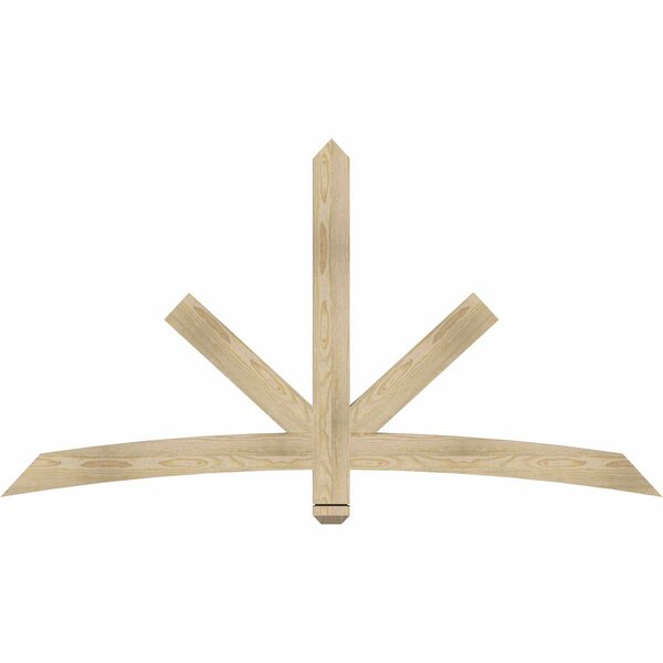Ekena Millwork Alberta Rough Sawn Timber Gable Bracket, Douglas Fir, 72"W x 39"H x 2"D x 4"F, 13/12 Pitch GBW072X39X0204ALB00RDF - main